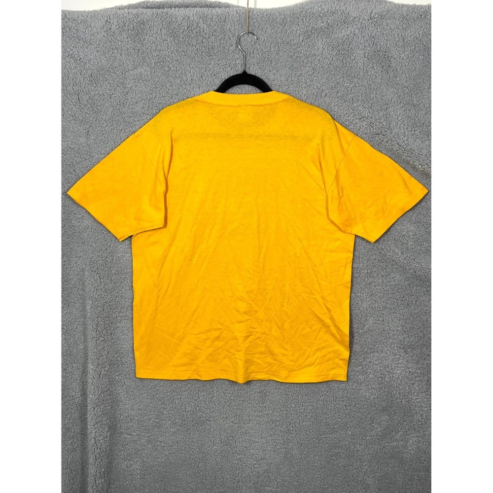 Vtg Jerzees T Shirt Mens XL Yellow Cotton USS Ringgold DD500 Association Naval - Picture 2 of 6